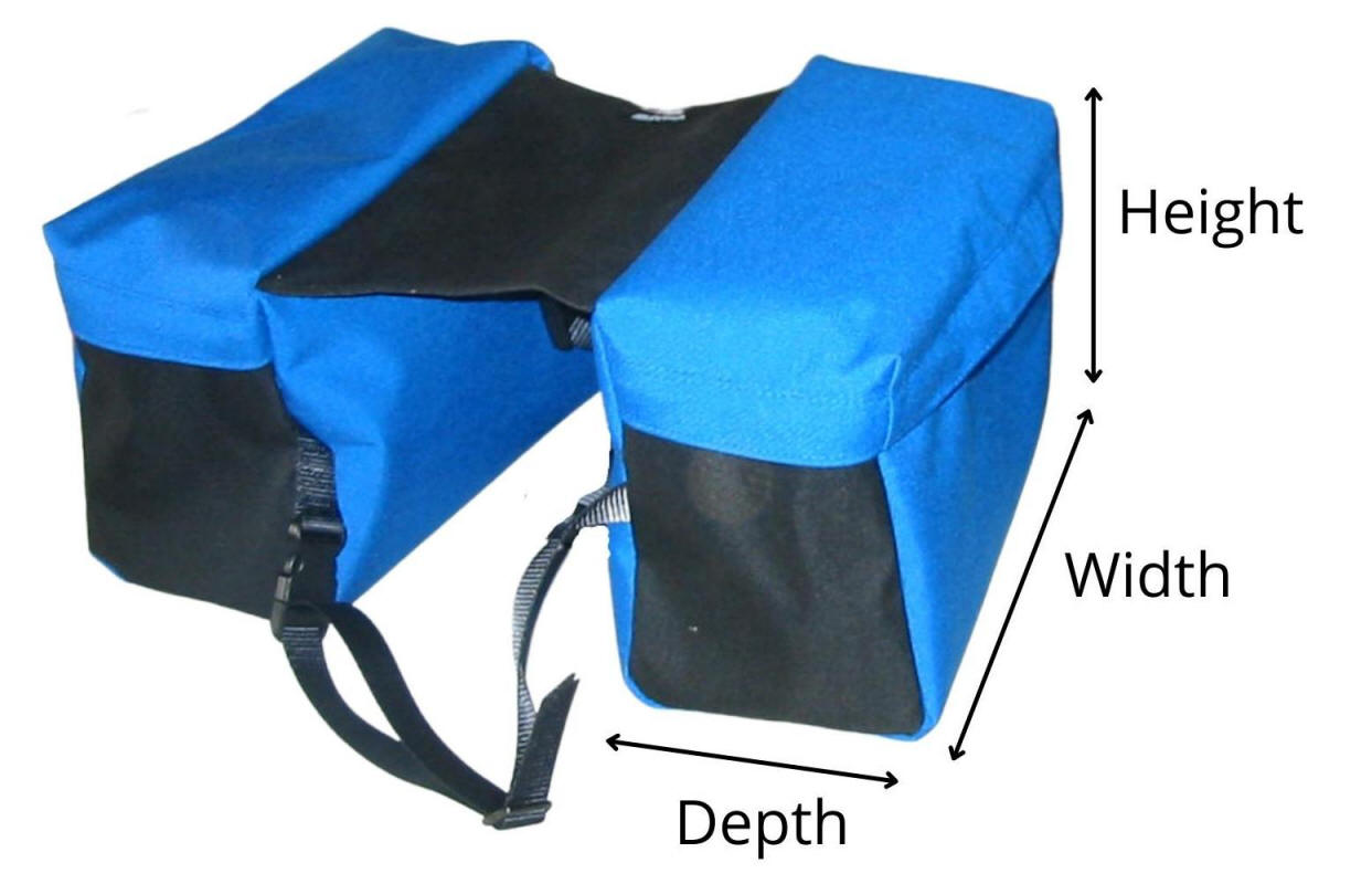 Saddle bag dimensions